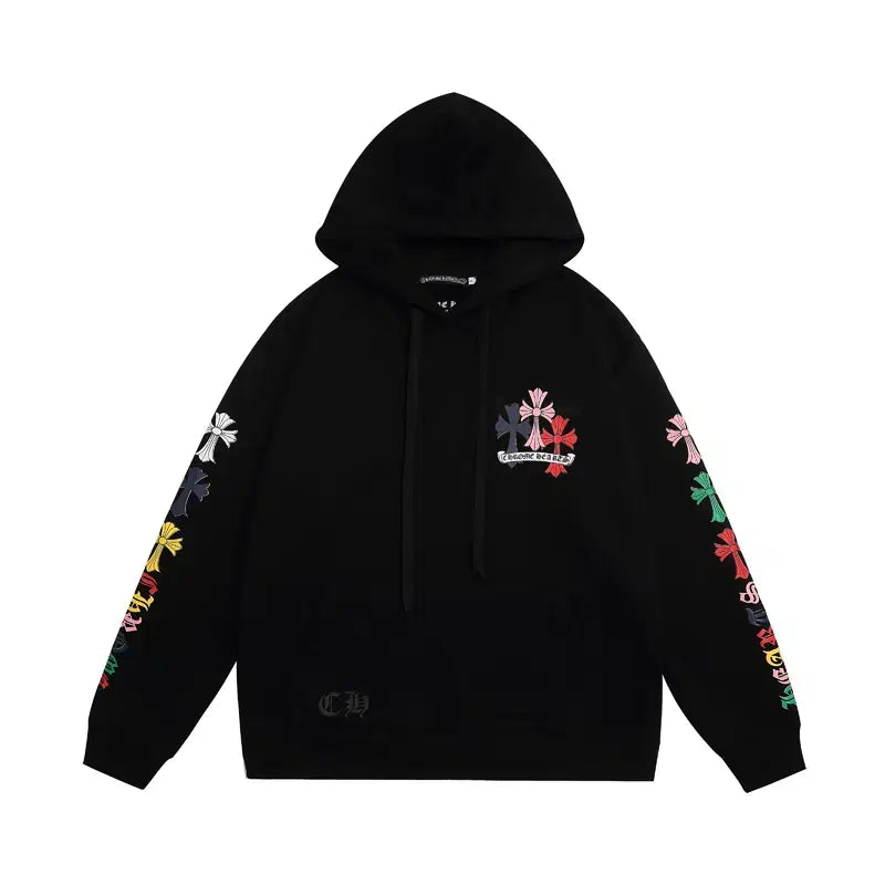 [SOLD OUT] 크롬하츠 후드 집업 블랙색상 빅로고 십자로고 남성사이즈 후드
