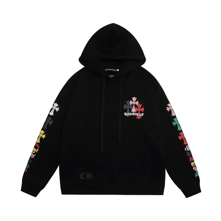 [SOLD OUT] 크롬하츠 후드 집업 블랙색상 빅로고 십자로고 남성사이즈 후드