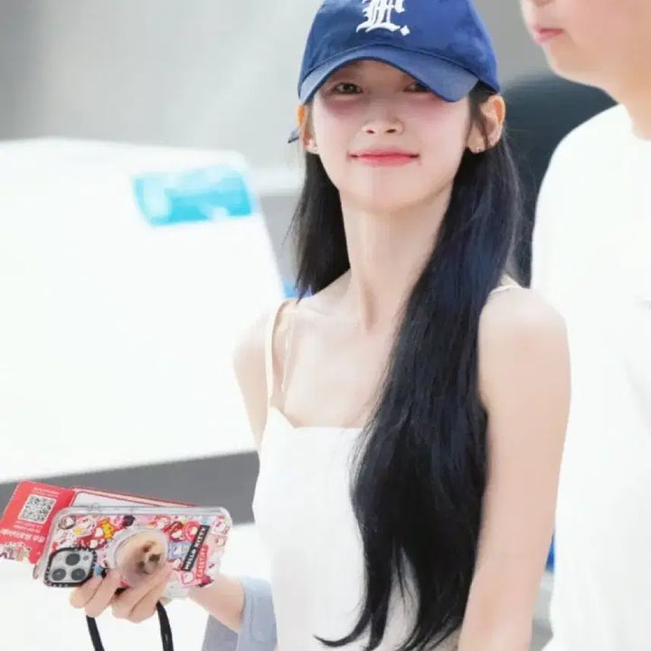 [BUNJANG] LMC Arin Gothic 6-Panel Ball Cap Navy / 새상품 LMC 오마이걸 아린 공항 gothic 6panel 볼캡 네이비
