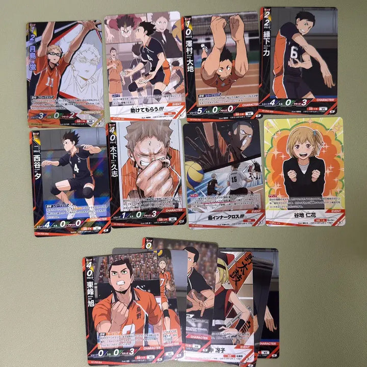 [BUNJANG] Haikyu Karasuno Break Challenger Trading Cards Bundle Set / 하이큐 카라스노 바보카 최강의 도전자 Break 츠키시마 니시노야 야치