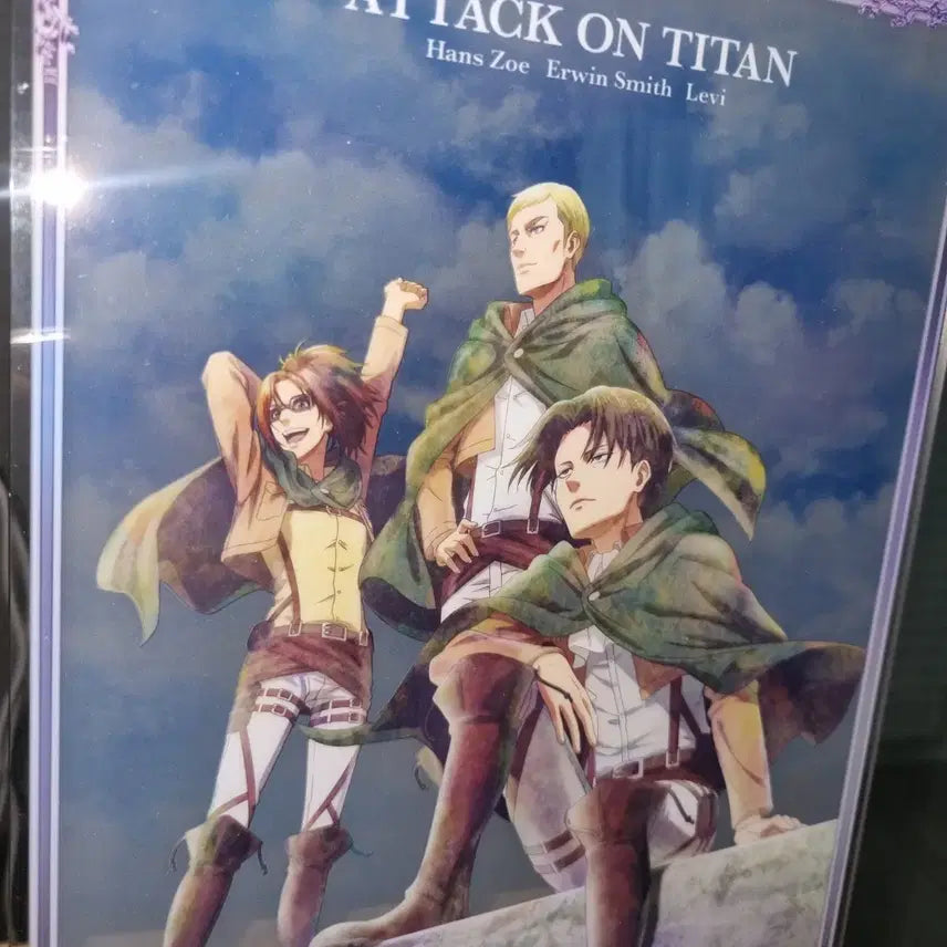 [BUNJANG] Attack on Titan Acrylic Frame / 진격의거인 간부조 아크릴 액자 C상 판매