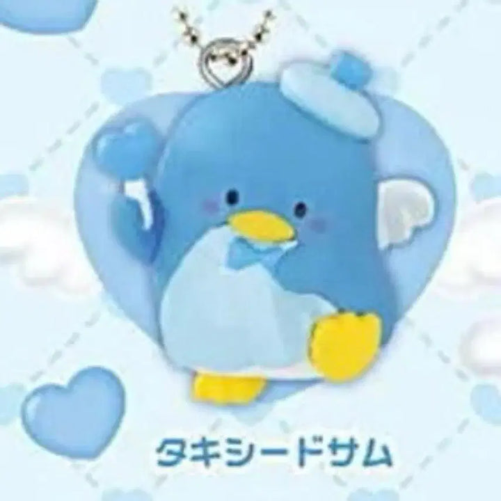 [BUNJANG] Sanrio Tuxedo Sam Dreaming Angel Swing Keychain / [미개봉] 턱시도샘 유메미루 드리밍 엔젤 스윙 천사 키링 산리오 가챠