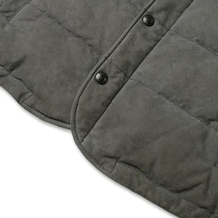 [BUNJANG] Man On The Boon Goat Suede Goose Down Padded Vest / 맨온더분 [Man On The Boon] 염소 스웨이드 구스 패딩 베스트