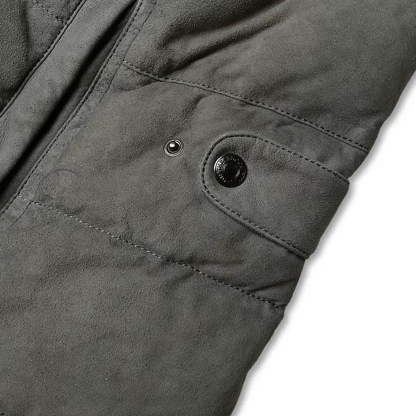 [BUNJANG] Man On The Boon Goat Suede Goose Down Padded Vest / 맨온더분 [Man On The Boon] 염소 스웨이드 구스 패딩 베스트