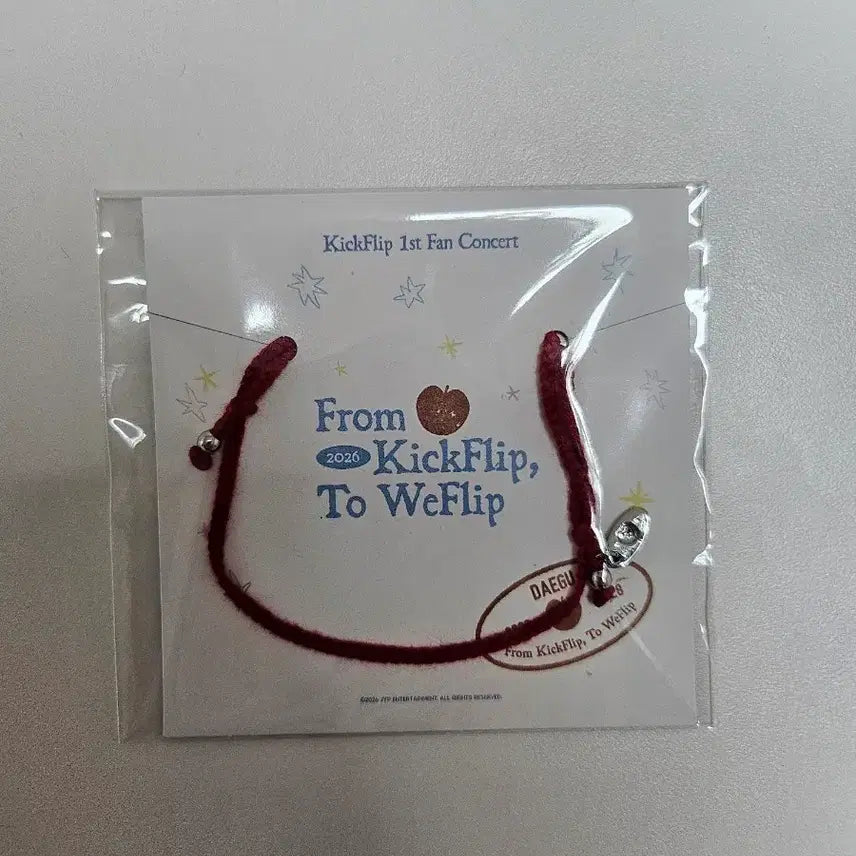 [BUNJANG] Kickflip We:Flip Fancon Wristband / 킥플립 대구 팬콘 위플립팔찌