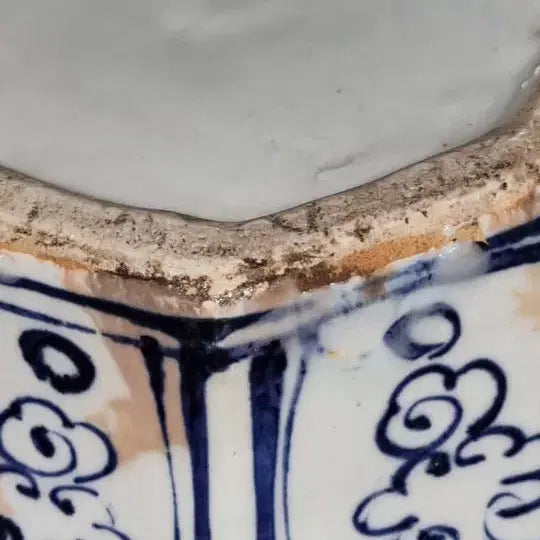 [BUNJANG] Chinese Antique Celadon Porcelain Cloud Dragon Octagonal Plate / 고도자 청화백자 운용문 팔각첩화 소호 높이18 지름23 중국도자기 골통품