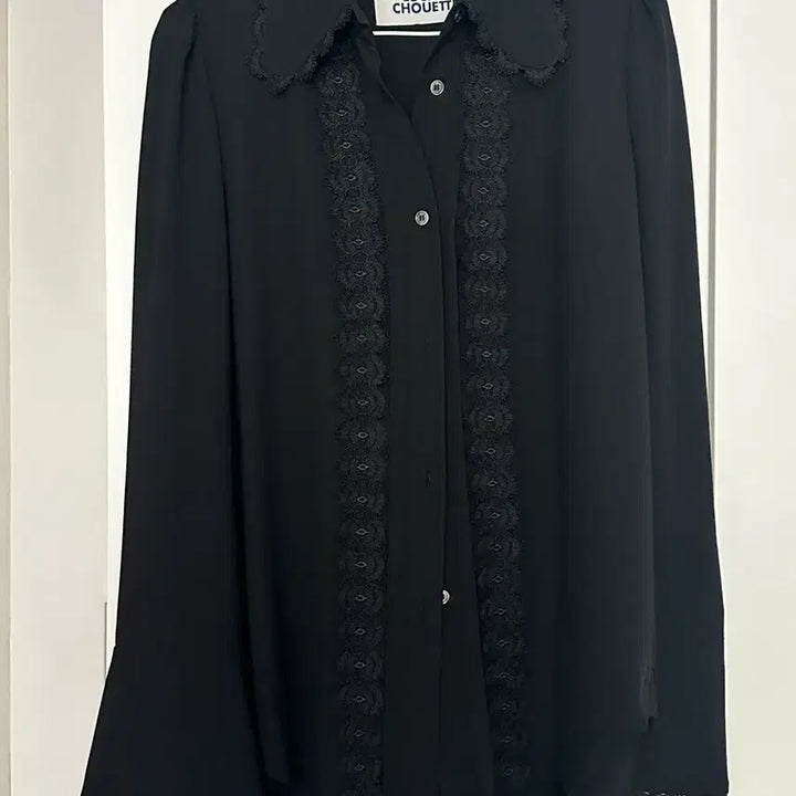 [SOLD OUT] 럭키슈에뜨 레이스 블라우스 블랙