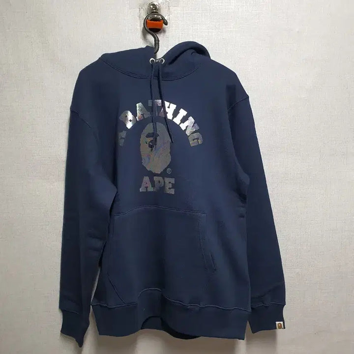 [BUNJANG] BAPE Hologram Logo Hoodie Navy XL / 베이프 홀로그램 로고 후드 네이비xl