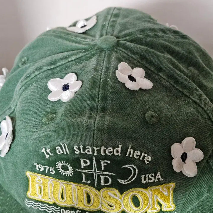 [BUNJANG] Penfield Nick Gear Faded Flower Signature Cap / 펜필드 닉기어 빈티지 페이디드 플라워 시그니처 캡