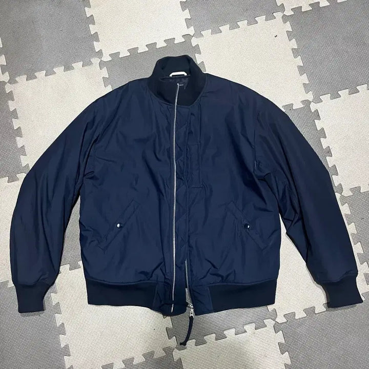 [BUNJANG] Nanamica Pilgrim Varsity Jacket Navy / 나나미카 필그림 바시티 자켓 네이비