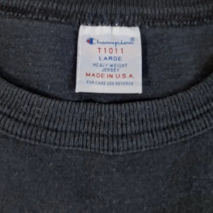 [BUNJANG] Champion T1011 Black Plain Tee / champion t1011 black plain  tee
