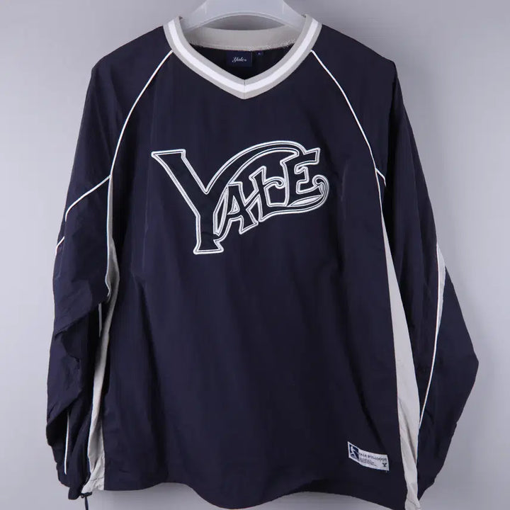 [BUNJANG] Yale Nylon Sports Team Jersey Long Sleeve Navy (L) / 예일 나일론 스포츠 팀 저지 롱슬리브 네이비 (L)
