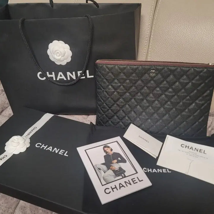 [BUNJANG] Chanel Clutch Large Caviar Silver Hardware / 샤넬 클러치 라지 캐비어 은장 내장칩 상태 S+