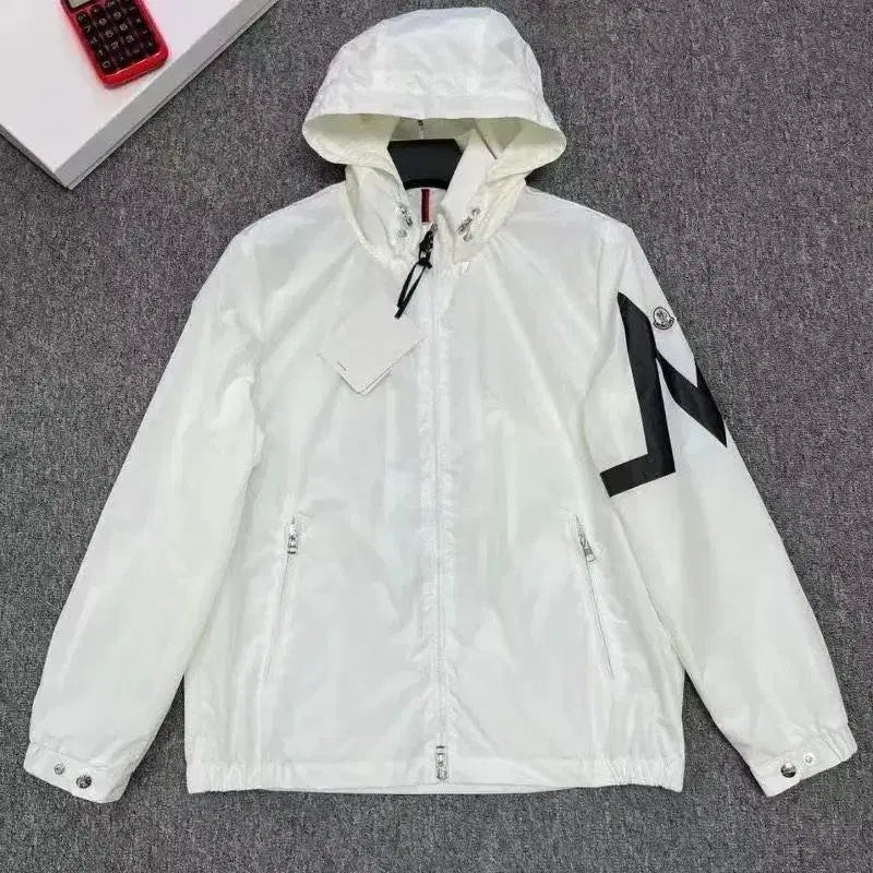 [BUNJANG] Moncler Nylon Windbreaker Jacket Unisex / 몽클레어 후드 집업 바람막이 엠자로고 와팬로고 나일론 남녀공용