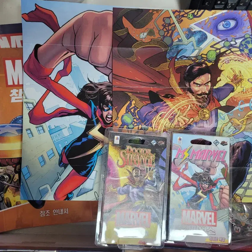 [BUNJANG] Marvel Champions Card Game Core Set + Doctor Strange &amp; Ms. Marvel Hero Packs / [마블챔피언스 카드게임] 코어+닥터스트레인지, 미즈마블히어로팩 팝니다.
