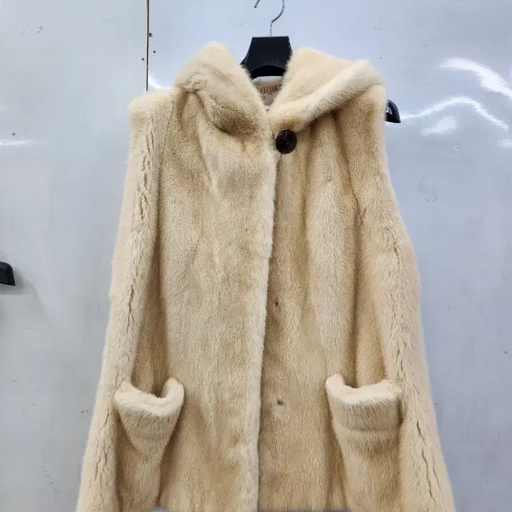 [BUNJANG] Mink Hooded Vest / 후드 밍크  베스트입니다