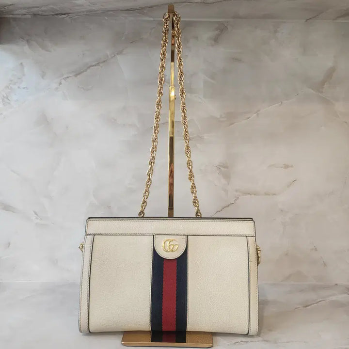 [BUNJANG] Gucci Ophidia GG Gold Chain Shoulder Bag / 구찌 오피디아 GG 금장 로고 체인 숄더백 503877
