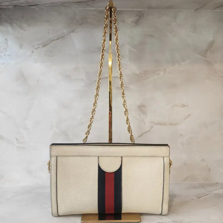[BUNJANG] Gucci Ophidia GG Gold Chain Shoulder Bag / 구찌 오피디아 GG 금장 로고 체인 숄더백 503877
