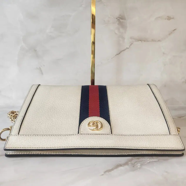 [BUNJANG] Gucci Ophidia GG Gold Chain Shoulder Bag / 구찌 오피디아 GG 금장 로고 체인 숄더백 503877