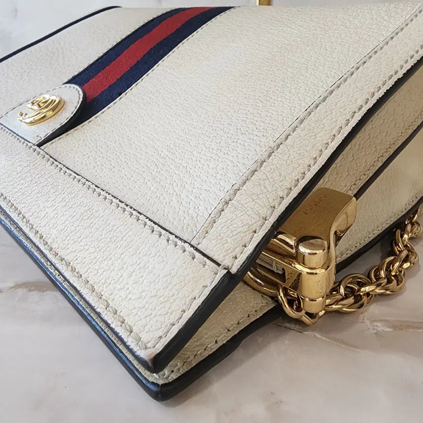 [BUNJANG] Gucci Ophidia GG Gold Chain Shoulder Bag / 구찌 오피디아 GG 금장 로고 체인 숄더백 503877