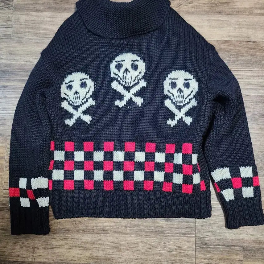[BUNJANG] Andersson Bell Checkerboard Cowichan Sweater / 앤더슨벨 체커 보드 코위찬