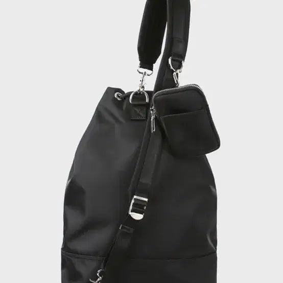 [BUNJANG] 4our b Black Bucket Backpack Crossbody Bag / 미사용 새상품))디자이너 브랜드 4our b 스트링 백팩 크로스백 숄더백