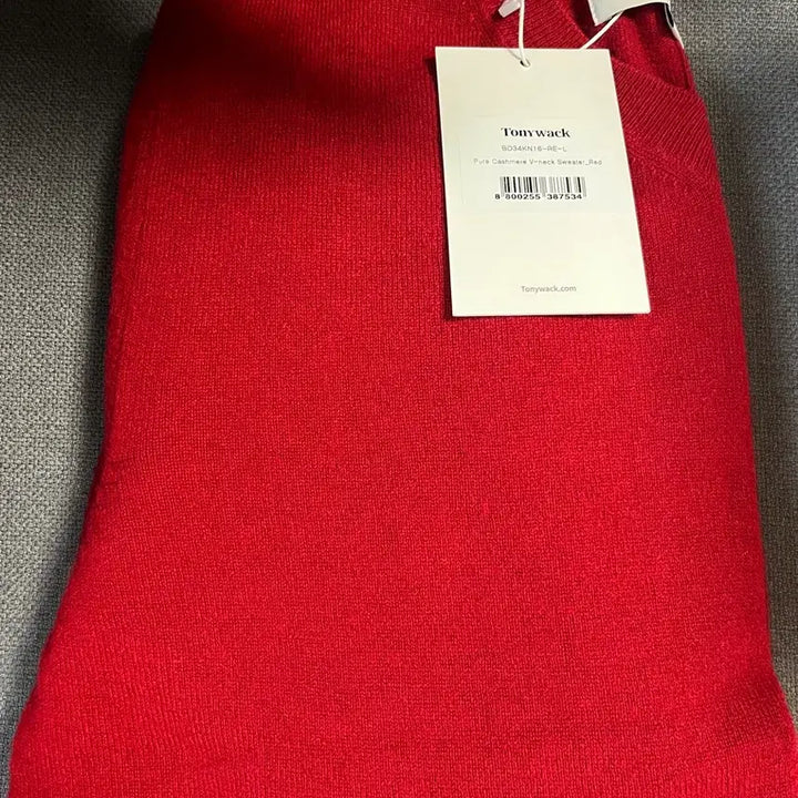 [BUNJANG] Toni Wek Pure Cashmere V-Neck Sweater L / 토니웩 퓨어 캐시미어 브이넥 스웨터 L