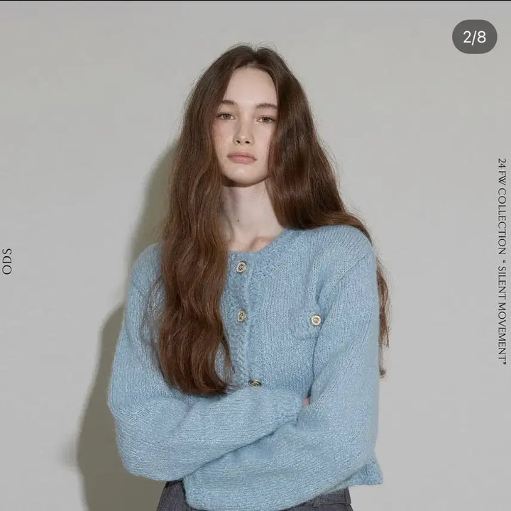 [BUNJANG] ODS Rosalind Tweed Jacket Blue / ODS 오디에스 로잘린 트위드 자켓 블루