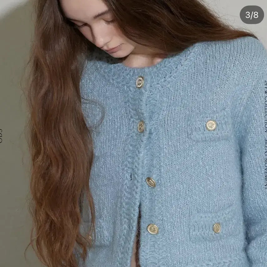 [BUNJANG] ODS Rosalind Tweed Jacket Blue / ODS 오디에스 로잘린 트위드 자켓 블루