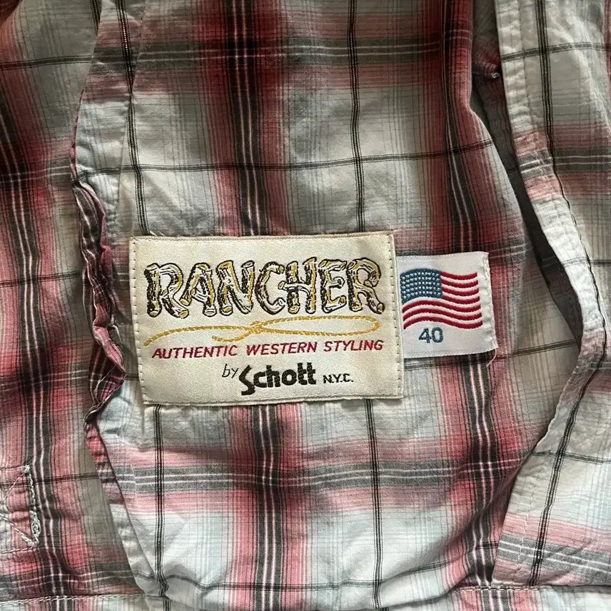 [BUNJANG] Schott Rancher Western Check Jacket / 90s USA제 쇼트 Schott 오리지널 웨스턴 체크 자켓