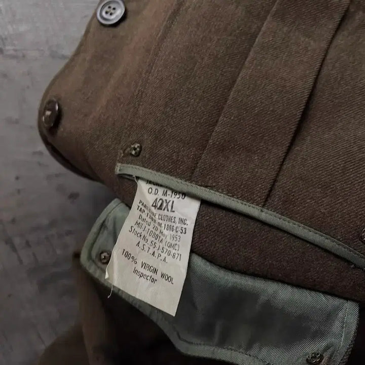 [BUNJANG] 1953s US Military M50 Wool Vintage Jacket / 1953s 오리지널 미군 M50 울 빈티지 자켓