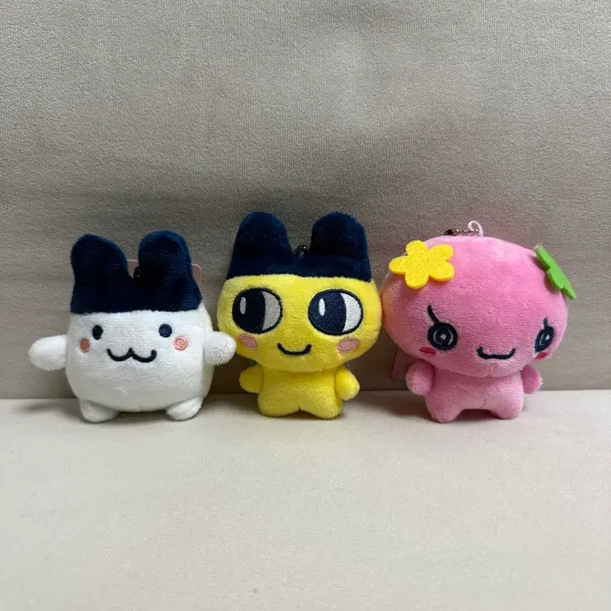 [BUNJANG] Tamagotchi Mametchi Mimitchi Floweritchi Plush Keyring Set / 새상품) 다마고치 마메치 미미치 플라워치 누이 인형 키링