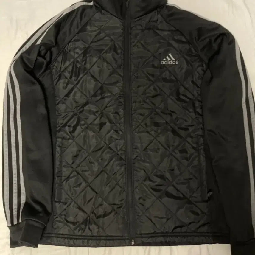 [BUNJANG] Adidas Quilted Track Jacket Black / 아디다스 퀼팅 트랙 자켓 블랙
