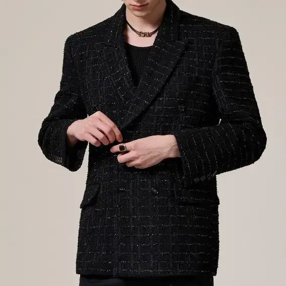 [BUNJANG] Carryover Tweed Double Jacket / 캐리오버 트위드 더블자켓