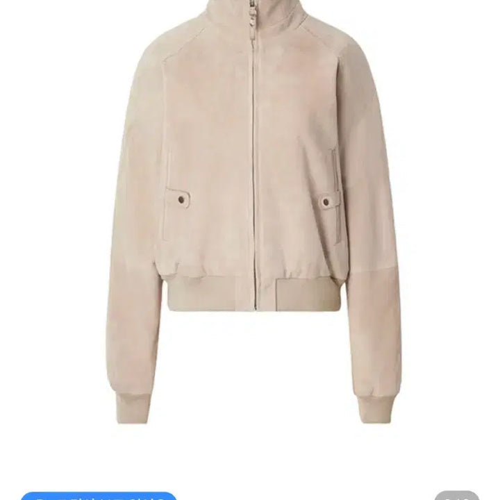 [BUNJANG] Ceeci Real Goat Suede Jumper Beige / Ceeci 씨에씨 리얼 고트 스웨이드 점퍼 베이지