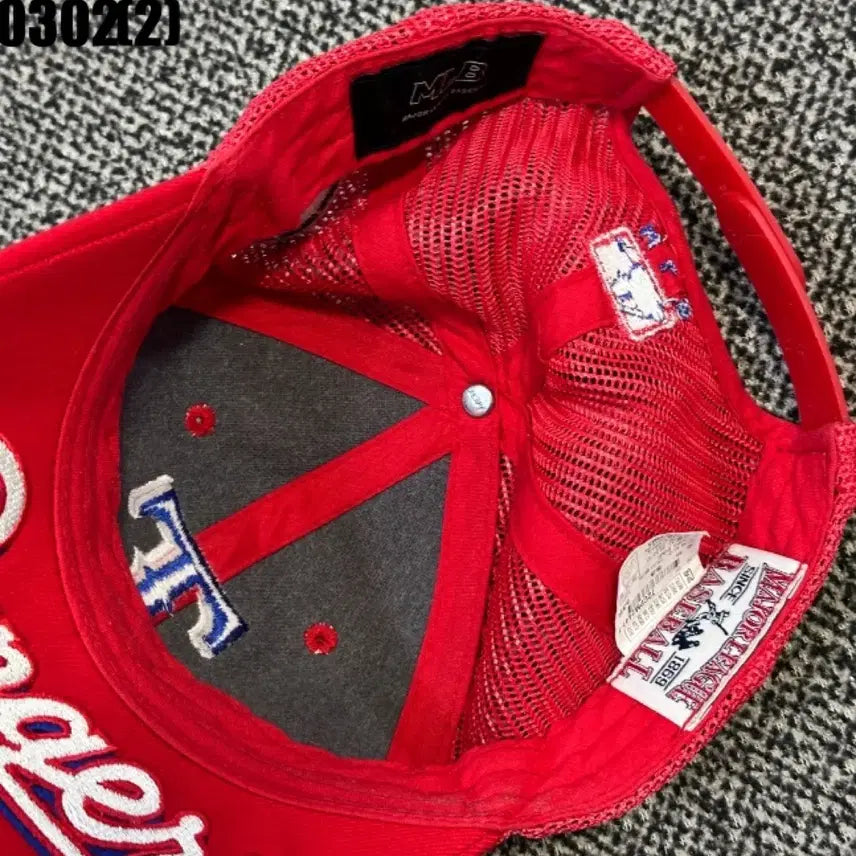 [SOLD OUT] Mlb 텍사스 레인저스 빨간색 메쉬캡 모자