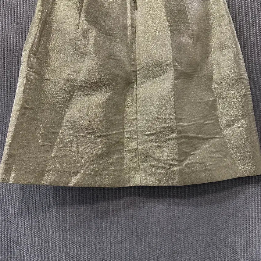 [BUNJANG] LOWBURN Gold Mini Skirt / 로우번 LOWBURN 골드 스커트
