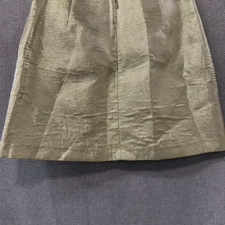 [BUNJANG] LOWBURN Gold Mini Skirt / 로우번 LOWBURN 골드 스커트