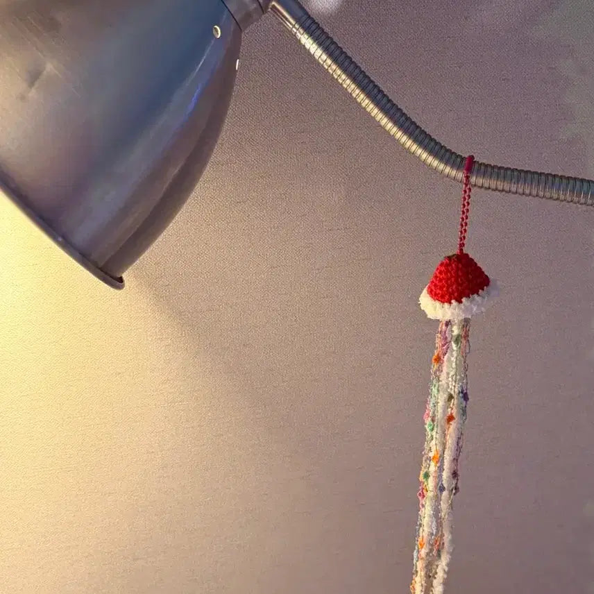 [BUNJANG] Tomato Crochet Jellyfish Keyring Mobile / 토마토 뜨개 해파리 키링 모빌