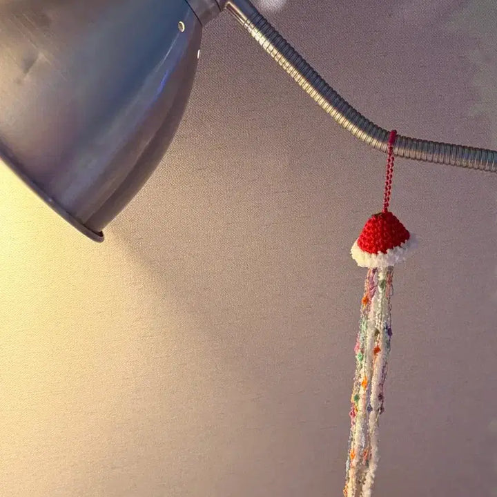 [BUNJANG] Tomato Crochet Jellyfish Keyring Mobile / 토마토 뜨개 해파리 키링 모빌