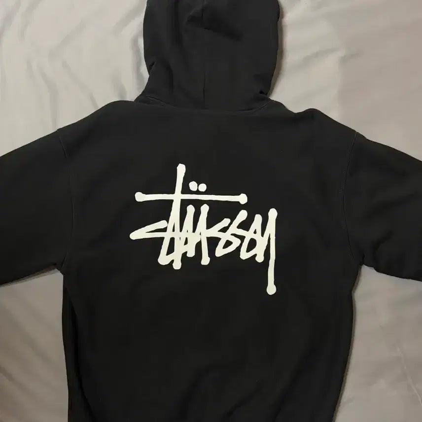 [BUNJANG] Stussy Basic Hoodie Black M / 스투시 베이직 후드티 블랙 M
