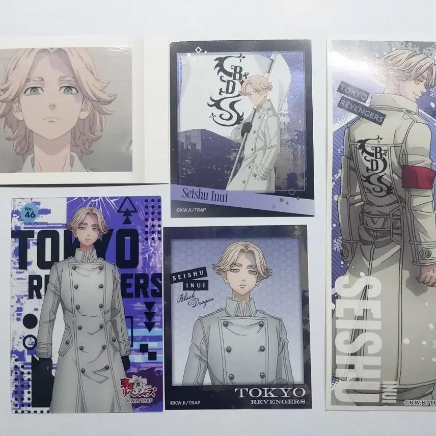 [BUNJANG] Tokyo Revengers Inui Seishu (Inupi) Card &amp; Sticker Bundle Set / 도쿄 리벤져스 도리벤 이누이 세이슈 이누피 카드 및 스티커 일괄