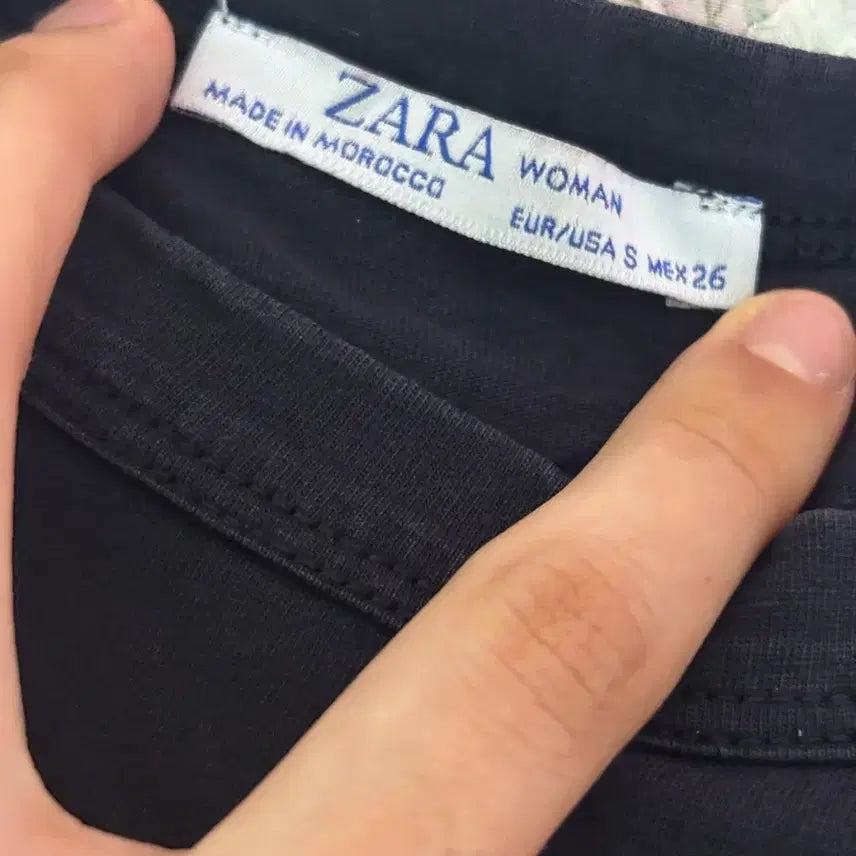 [SOLD OUT] ZARA 자라 우먼 프린팅 반팔 티셔츠 블랙