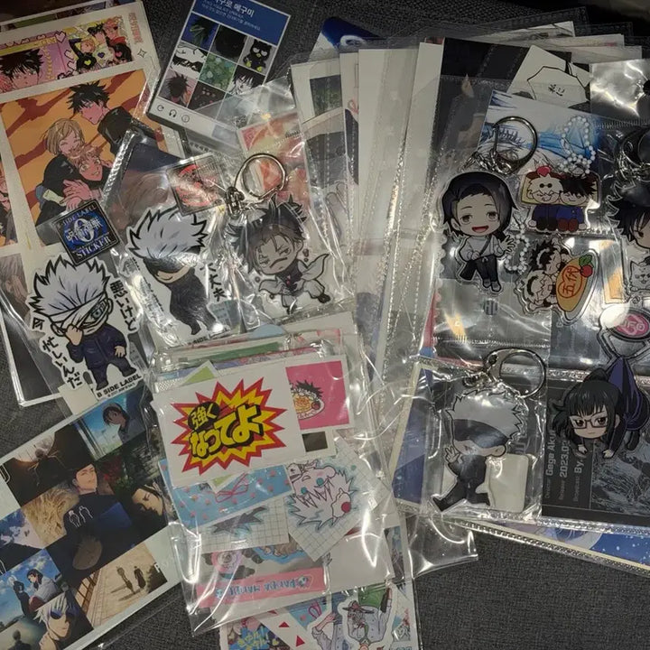 [BUNJANG] Jujutsu Kaisen Official/Unofficial Goods Bundle Set / 주술회전 공식/비공식 스티커 엽서 아크릴 키링 굿즈 일괄