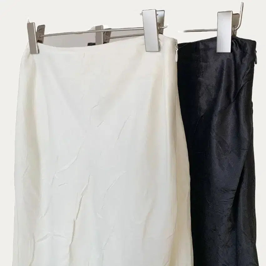 [BUNJANG] OUNCE Crease Satin Skirt / [S] OUNCE 온스 네일 크리즈 새틴 스커트