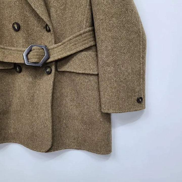 [BUNJANG] Kenneth Lady Double Belted Brown Coat / 케네스레이디 벨티드 더블 브라운 코트/55/앨리스/419