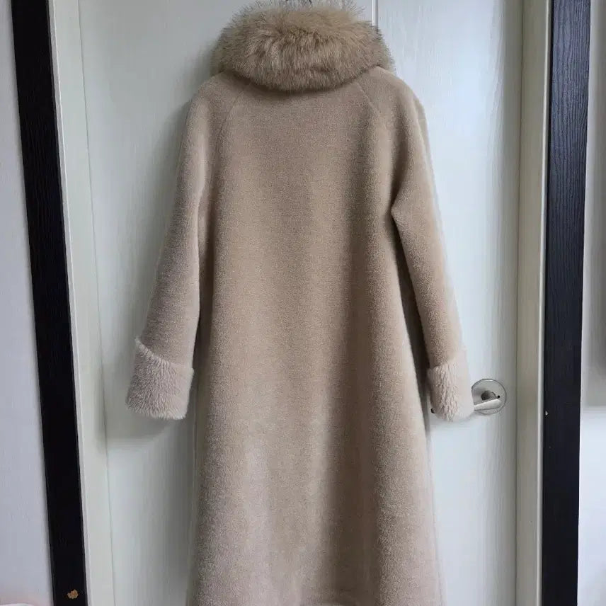 [BUNJANG] A&amp;D Saga Fox Fur Long Wool Coat / A&amp;D  사가폭스 퍼  양모100% 롱  코트