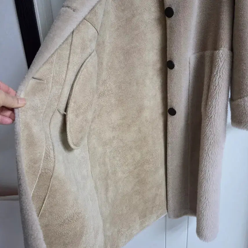 [BUNJANG] A&amp;D Saga Fox Fur Long Wool Coat / A&amp;D  사가폭스 퍼  양모100% 롱  코트