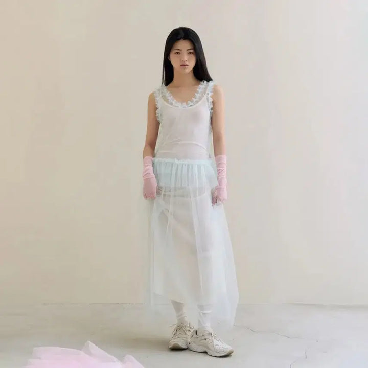 [BUNJANG] Fletta 77 Low-Rise Tulle Dress Mint / [택O미시착새상품] 플레따 77 로우라이즈 튤 드레스 민트 fletta