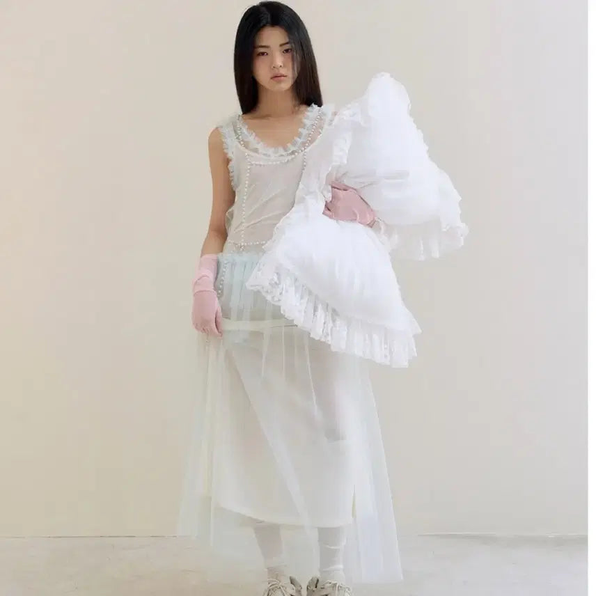 [BUNJANG] Fletta 77 Low-Rise Tulle Dress Mint / [택O미시착새상품] 플레따 77 로우라이즈 튤 드레스 민트 fletta